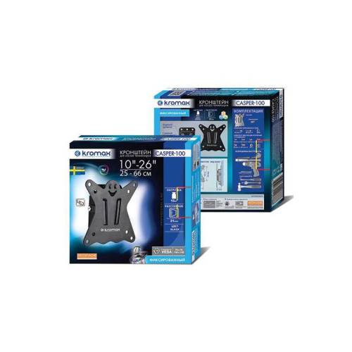 Кронштейн для телевизора Kromax CASPER-100 черный 10