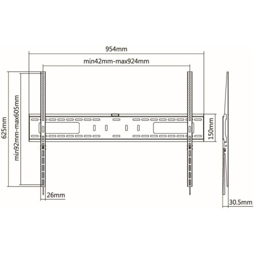 Кронштейн для телевизора Ultramounts UM815F черный 60