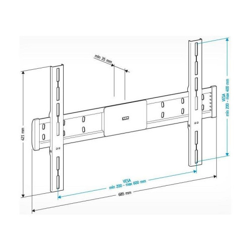 Кронштейн для телевизора Holder LCD-F6608 черный 42