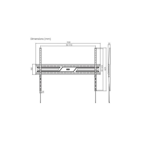 Кронштейн для телевизора Ultramounts UM824F черный 43