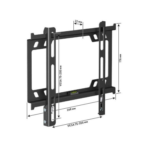 Кронштейн для телевизора Holder F2617-B черный 22