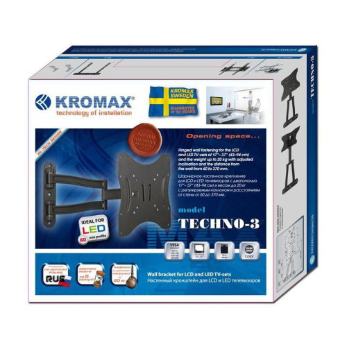Кронштейн для телевизора Kromax TECHNO-3 белый 15