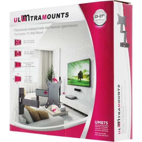 Кронштейн для телевизора Ultramounts UM875 черный 13