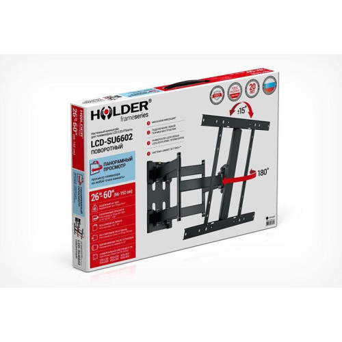 Кронштейн для телевизора Holder LCD-SU6602-B черный 26