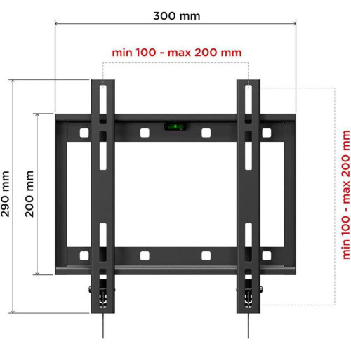 Кронштейн для телевизора Holder LCD-F2608 черный 22