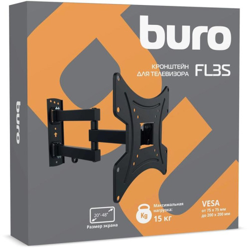Кронштейн для телевизора Buro FL3S черный 20
