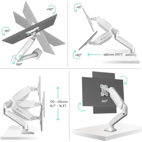 Кронштейн для мониторов Onkron G80W белый 13