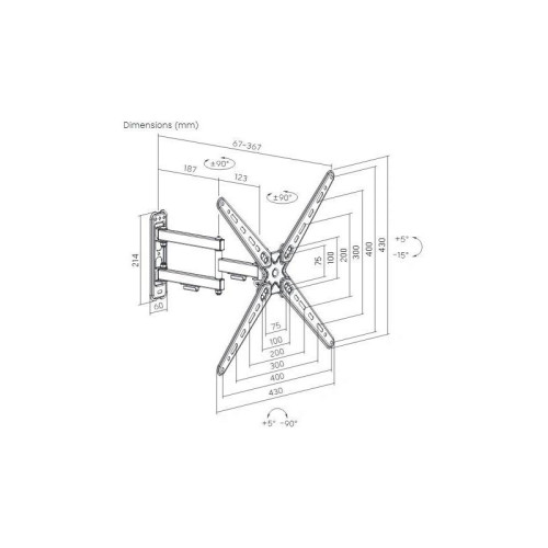 Кронштейн для телевизора Ultramounts UM958 черный 13