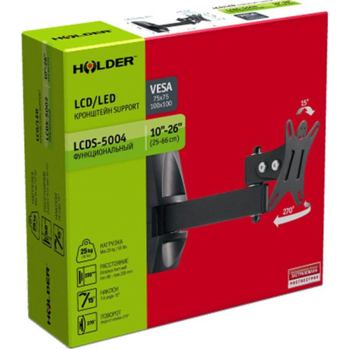 Кронштейн для телевизора Holder LCDS-5004 металлик 10