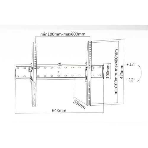 Кронштейн для телевизора Ultramounts UM839T черный 37