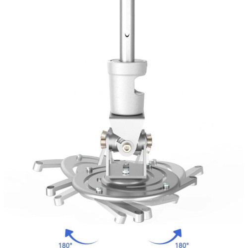 Кронштейн для проектора Cactus CS-VM-PR01L-AL серебристый макс.10кг потолочный поворот и наклон