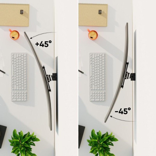 Кронштейн ONKRON/ 17-43'' макс 200*200 мм, наклон -+ 8º, поворот: 45°, от стены 85 мм, макс вес 35кг, черный