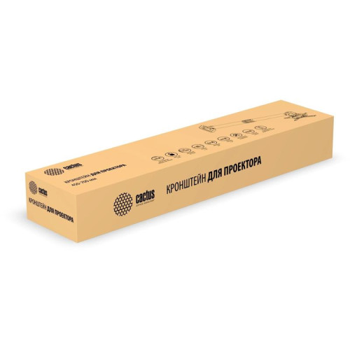 Кронштейн для проектора Cactus CS-VM-PR16L-AL серебристый макс.13.6кг потолочный поворот и наклон