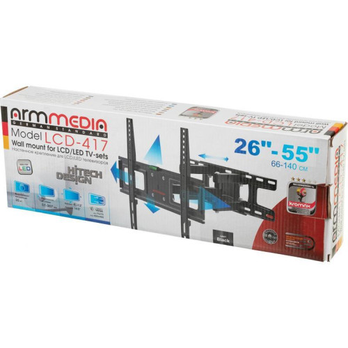 Кронштейн для телевизора Arm Media LCD-417 черный 26