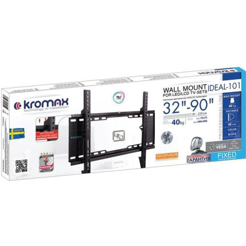 Кронштейн для телевизора Kromax IDEAL-101 черный 32