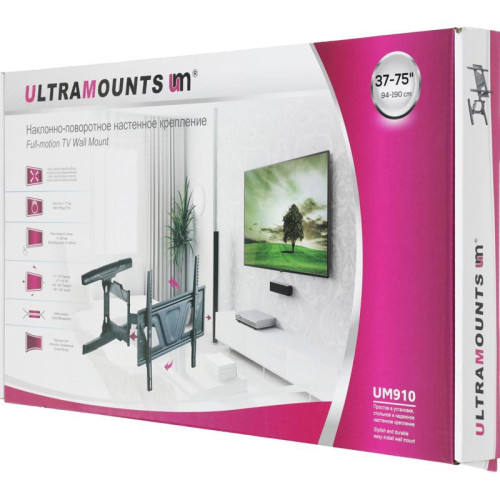 Кронштейн для телевизора Ultramounts UM910 черный 37