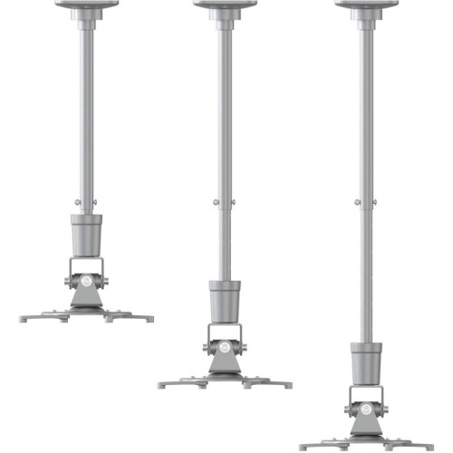 Кронштейн для проектора Cactus CS-VM-PR01L-AL серебристый макс.10кг потолочный поворот и наклон