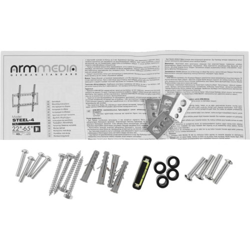 Кронштейн для телевизора Arm Media STEEL-4 new черный 22