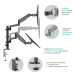 Кронштейн для мониторов Onkron G140 черный 13 Кронштейн для мониторов Onkron G140 черный 13