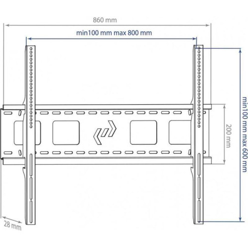Кронштейн для телевизора Kromax STAR-1 черный 32