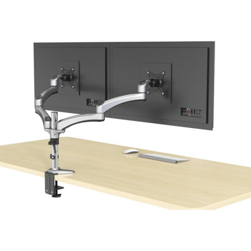 Кронштейн для мониторов Cactus CS-VM-FE124D-AL серебристый 15