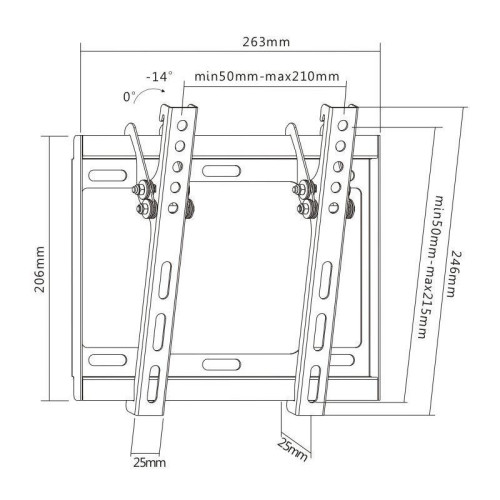 Кронштейн для телевизора Ultramounts UM831T черный 23