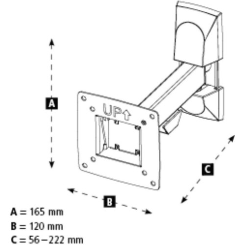 Кронштейн для телевизора Hama H-118113 черный 10