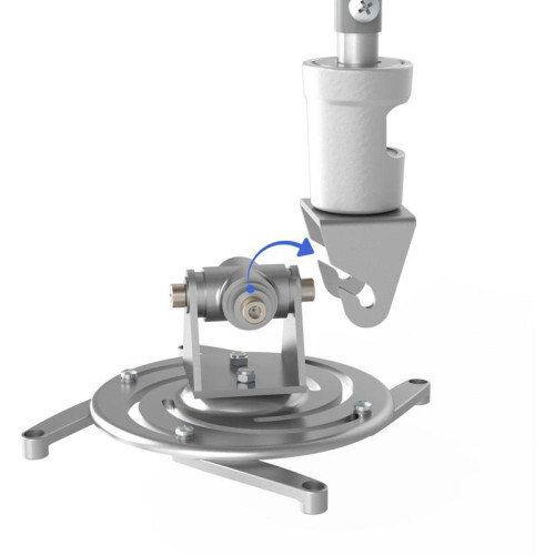 Кронштейн для проектора Cactus CS-VM-PR01L-AL серебристый макс.10кг потолочный поворот и наклон