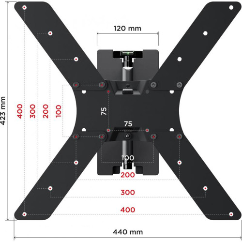 Кронштейн для телевизора Holder LCD-5566-B черный 32