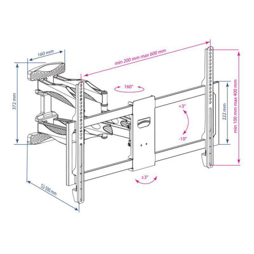 Кронштейн для телевизора Kromax ATLANTIS-35 new черный 22