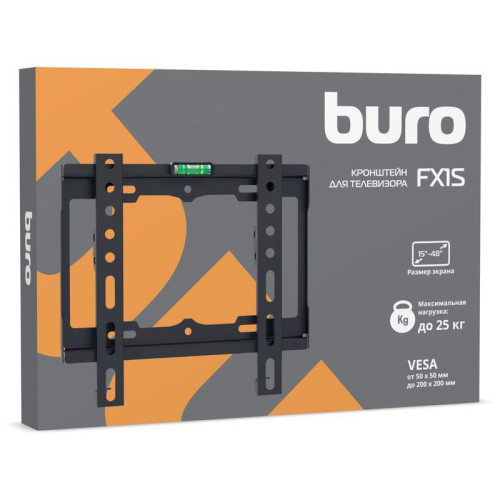 Кронштейн для телевизора Buro FX1S черный 15 Кронштейн для телевизора Buro FX1S черный 15