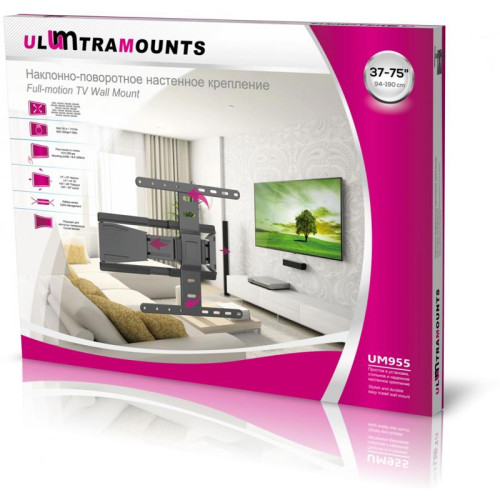 Кронштейн для телевизора Ultramounts UM955 черный 37