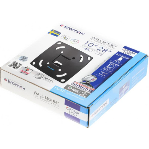 Кронштейн для телевизора Kromax OPTIMA-100 черный 10