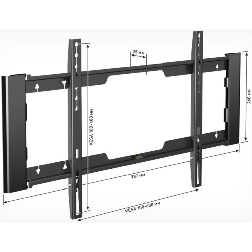 Кронштейн для телевизора Holder LCD-F6910-B черный 32