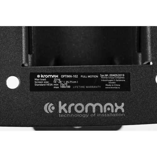 Кронштейн для телевизора Kromax OPTIMA-102 черный 10 Кронштейн для телевизора Kromax OPTIMA-102 черный 10