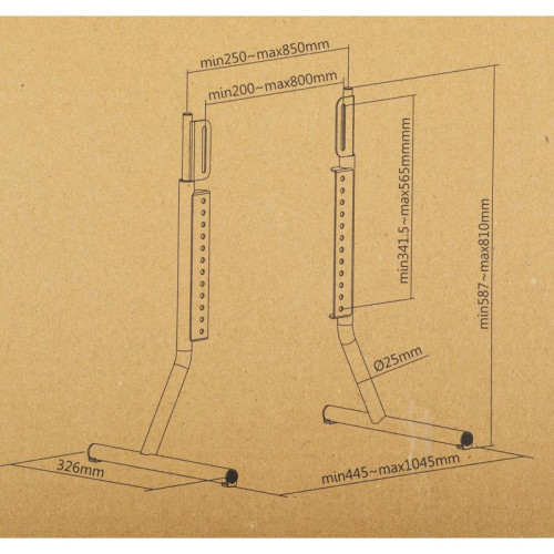 Кронштейн-подставка для телевизора Ultramounts UM505 черный 37