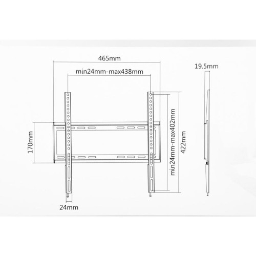 Кронштейн для телевизора Ultramounts UM812F черный 32