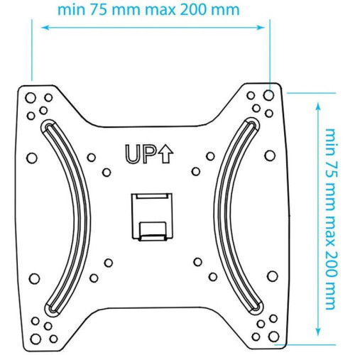 Кронштейн для телевизора Kromax OPTIMA-200 черный 15