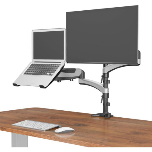 Кронштейн для монитора/ноутбука Cactus CS-VM-LH08-AL серебряный 13