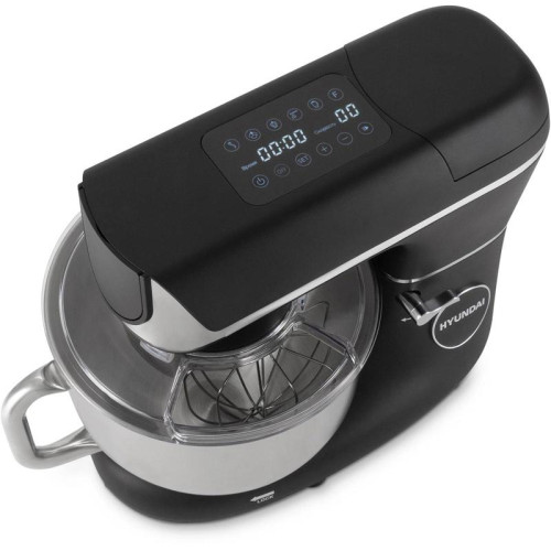 Кухонная машина Hyundai HYM-S8591 планетар.вращ. 1500Вт черный/серебристый