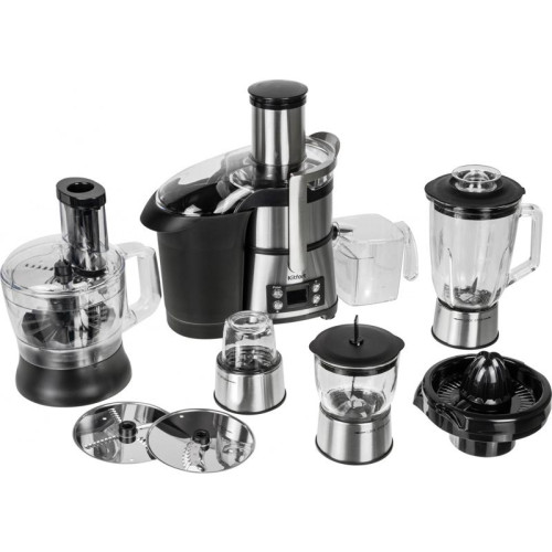 Кухонный комбайн Kitfort КТ-1395 800Вт серебристый/черный