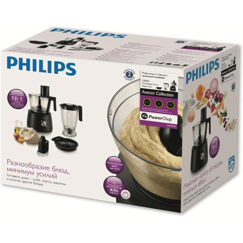 Кухонный комбайн Philips HR7776/90 1300Вт черный