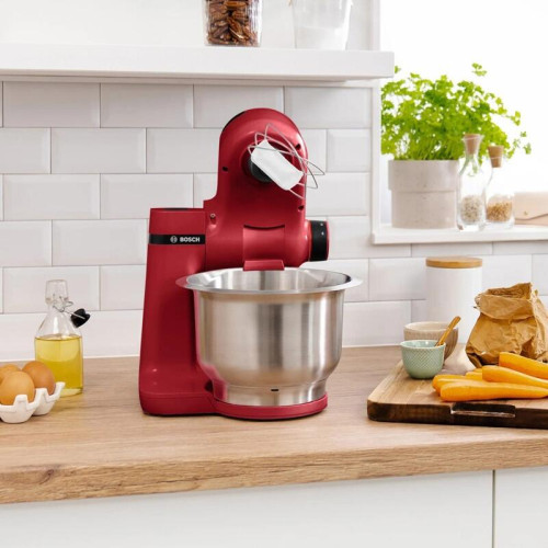 Кухонный комбайн BOSCH MUMS2ER01 красный, 700 Вт, 3.8 л