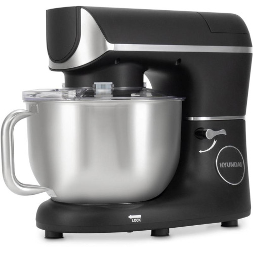 Кухонная машина Hyundai HYM-S8591 планетар.вращ. 1500Вт черный/серебристый