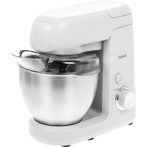 Кухонная машина Tefal Bake Partner QB520B38 планетар.вращ. 1100Вт серый/серебристый