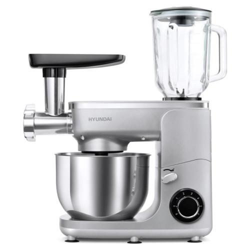 Кухонная машина Hyundai HYMS7651 планетар.вращ. 1400Вт серебристый