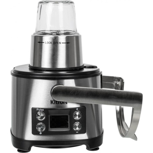 Кухонный комбайн Kitfort КТ-1395 800Вт серебристый/черный