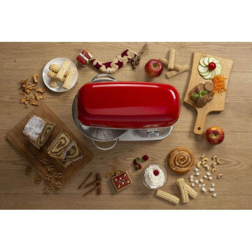 Кухонная машина Gorenje MMC1000RLR планетар.вращ. 1000Вт красный/серый