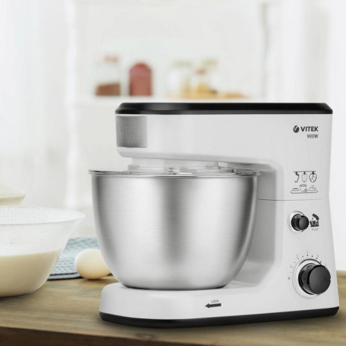 Кухонная машина Vitek VT-1438 планетар.вращ. 900Вт белый