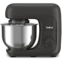 Кухонная машина Tefal Bake Essential QB161H38 планетар.вращ. 800Вт черный/серебристый
